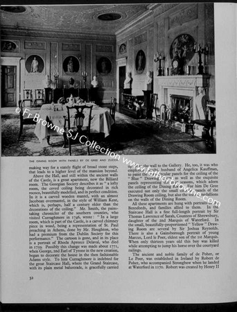 IRELAND OF THE WELCOMES  ARTICLE ON CURRAGHMORE